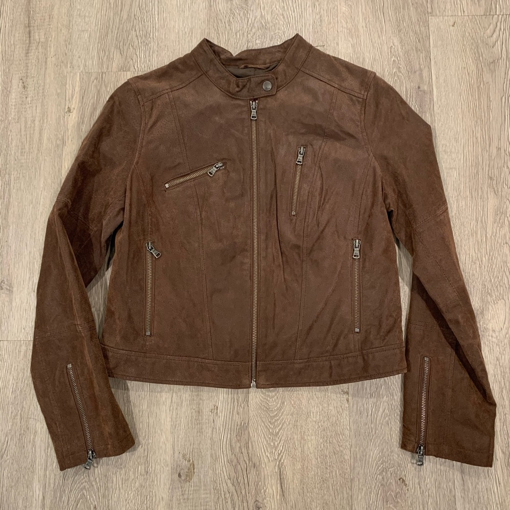 LEVI’s Leather Moto Style Jacket Women’s Size PL